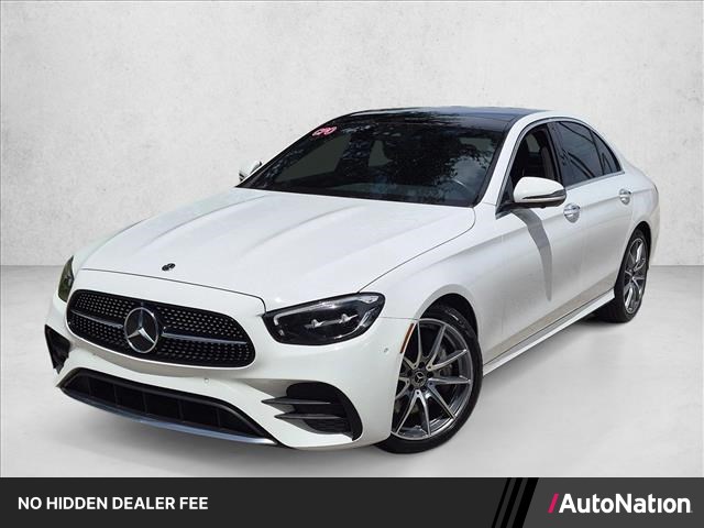 Polar White 2022 Mercedes-Benz E-Class Sedan Rear-Wheel Drive Automatic