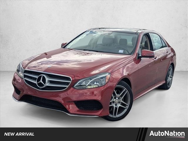 Red 2016 Mercedes-Benz E-Class E 400 Sedan Rear-Wheel Drive Automatic