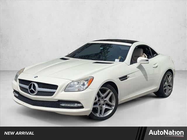 Arctic White 2013 Mercedes-Benz SLK 250 Convertible Rear-Wheel Drive Automatic