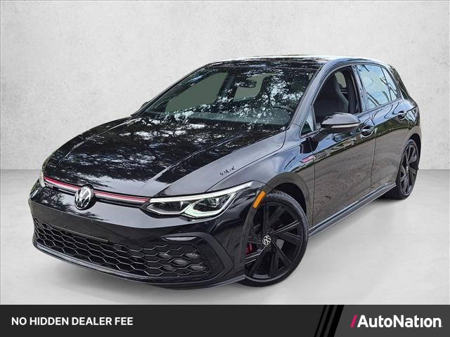 Deep Black Pearl 2022 Volkswagen Golf GTI Hatchback Front-Wheel Drive 7-Speed Automatic