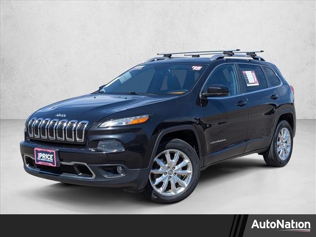 Brilliant Black Crystal Pearlcoat 2015 Jeep Cherokee Limited 4WD SUV / Crossover Four-Wheel Drive 9-Speed Automatic