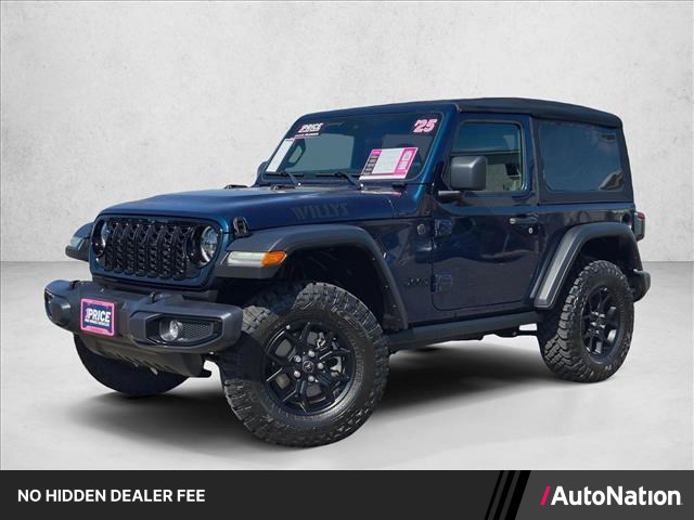 Fathom Blue Pearlcoat 2025 Jeep Wrangler SUV / Crossover Four-Wheel Drive 8-Speed Automatic