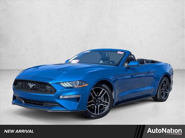 Velocity Blue Metallic 2020 Ford Mustang EcoBoost Premium Convertible RWD Convertible Rear-Wheel Drive Automatic