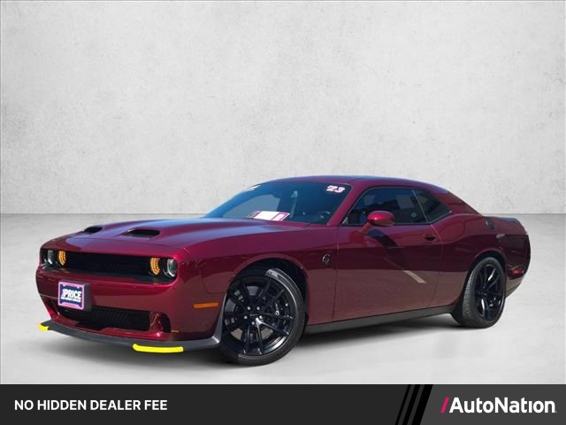 Octane Red Pearlcoat 2023 Dodge Challenger Coupe Rear-Wheel Drive 8-Speed Automatic