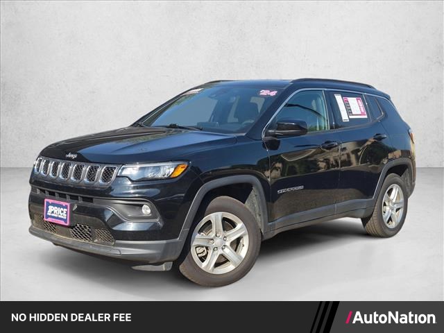Diamond Black Crystal Pearlcoat 2024 Jeep Compass SUV / Crossover Four-Wheel Drive 8-Speed Automatic
