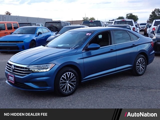 Silk Blue Metallic 2021 Volkswagen Jetta Sedan Front-Wheel Drive 8-Speed Automatic