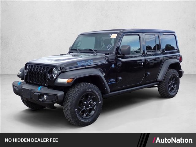 Black Clearcoat 2023 Jeep Wrangler 4xe Willys 4WD SUV / Crossover Four-Wheel Drive 8-Speed Automatic