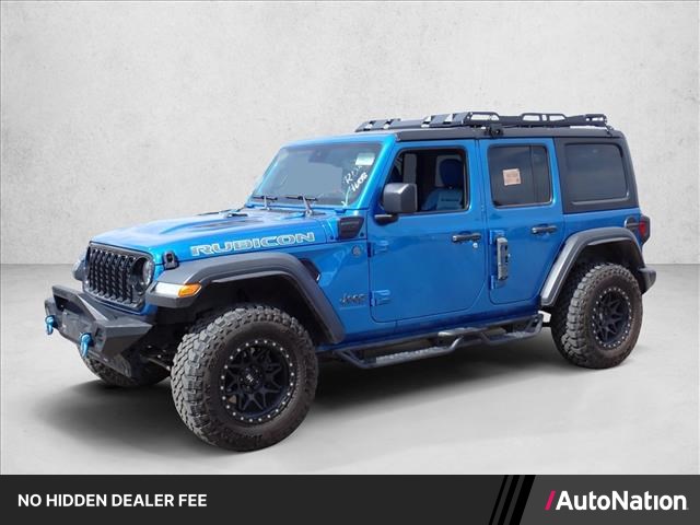 Hydro Blue Pearlcoat 2024 Jeep Wrangler 4xe SUV / Crossover Four-Wheel Drive 8-Speed Automatic