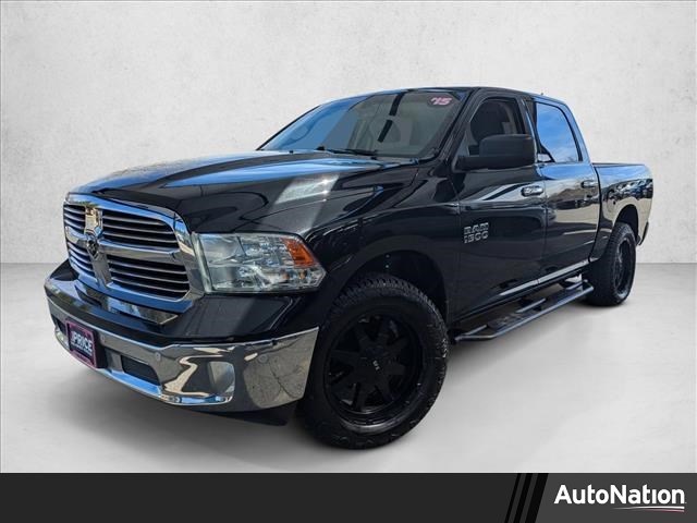 Brilliant Black Crystal Pearlcoat 2015 RAM 1500 Big Horn Crew Cab 4WD Pickup Truck Four-Wheel Drive 8-Speed Automatic