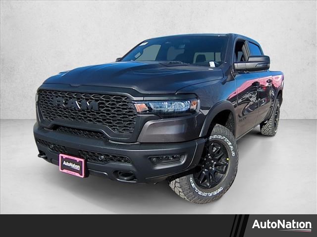 Gray (Granite Crystal Metallic Clearcoat) 2026 RAM 1500 Rebel Crew Cab 4WD Pickup Truck Four-Wheel Drive 8-Speed Automatic