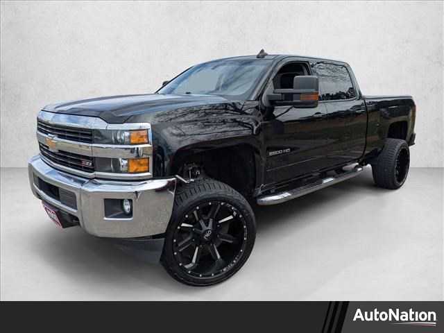 Black 2017 Chevrolet Silverado 2500HD LT Crew Cab 4WD Pickup Truck Four-Wheel Drive 6-Speed Automatic