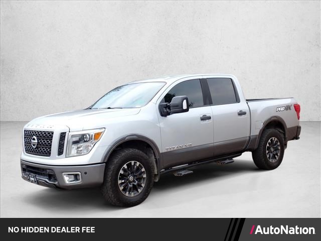 Brilliant Silver 2018 Nissan Titan Pickup Truck Four-Wheel Drive Automatic