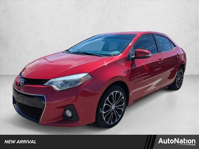 Barcelona Red Metallic 2015 Toyota Corolla S Plus Sedan Front-Wheel Drive Automatic