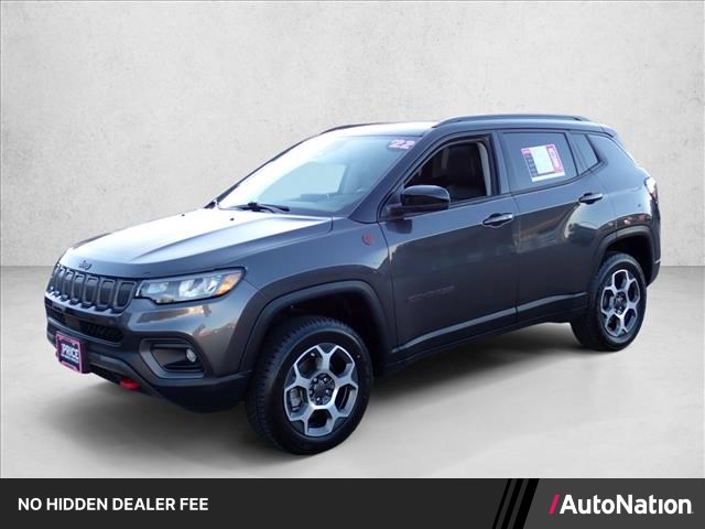 Gray (Granite Crystal Metallic Clearcoat) 2022 Jeep Compass Trailhawk 4WD SUV / Crossover Four-Wheel Drive 9-Speed Automatic