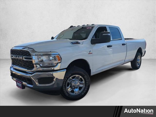 Bright White Clearcoat 2024 RAM 3500 Tradesman Crew Cab LB 4WD Pickup Truck Four-Wheel Drive 6-Speed Automatic