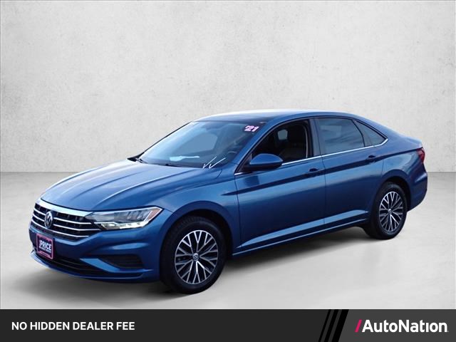 Silk Blue Metallic 2021 Volkswagen Jetta Sedan Front-Wheel Drive 8-Speed Automatic