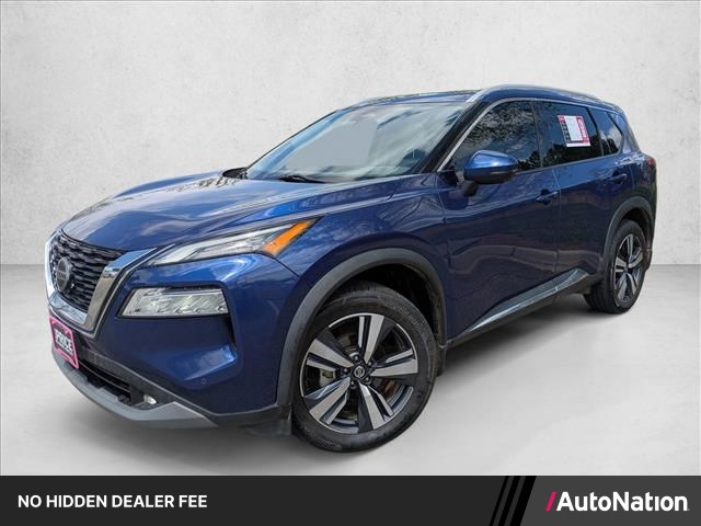 Caspian Blue Metallic 2021 Nissan Rogue SL AWD SUV / Crossover All-Wheel Drive Automatic