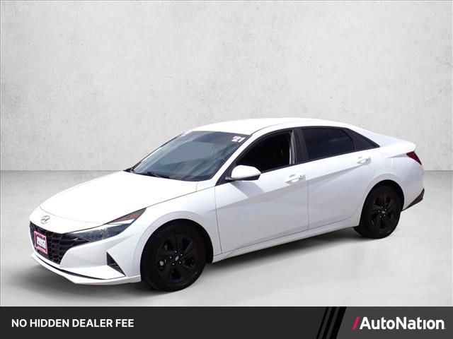Quartz White 2021 Hyundai Elantra Sedan Front-Wheel Drive Automatic