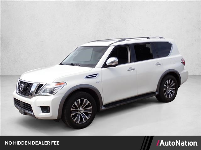 Pearl White Tricoat 2019 Nissan Armada SUV / Crossover Four-Wheel Drive Automatic