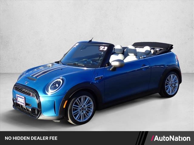 Island Blue Metallic 2023 MINI Cooper Convertible Front-Wheel Drive Automatic