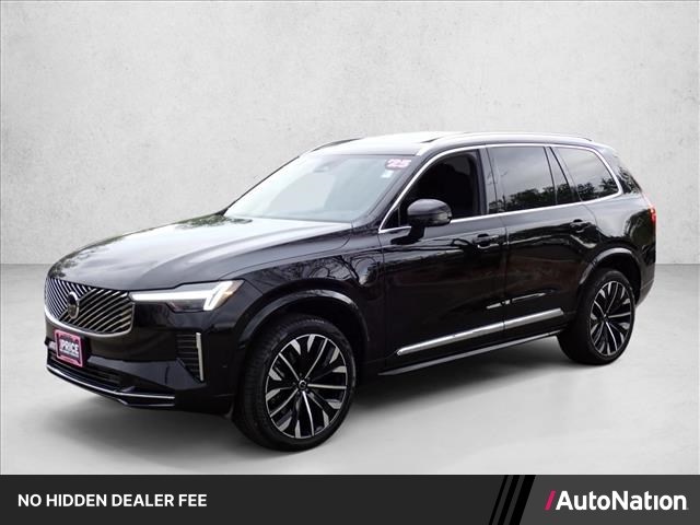 Crystal White Metallic 2025 Volvo XC90 Recharge T8 Plus Bright Theme 7-Passenger eAWD SUV / Crossover All-Wheel Drive Automatic