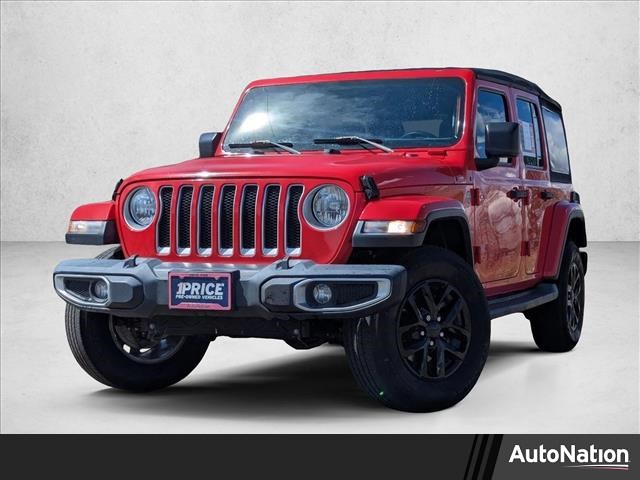 Firecracker Red Clearcoat 2018 Jeep Wrangler Unlimited Sahara 4WD SUV / Crossover Four-Wheel Drive 8-Speed Automatic