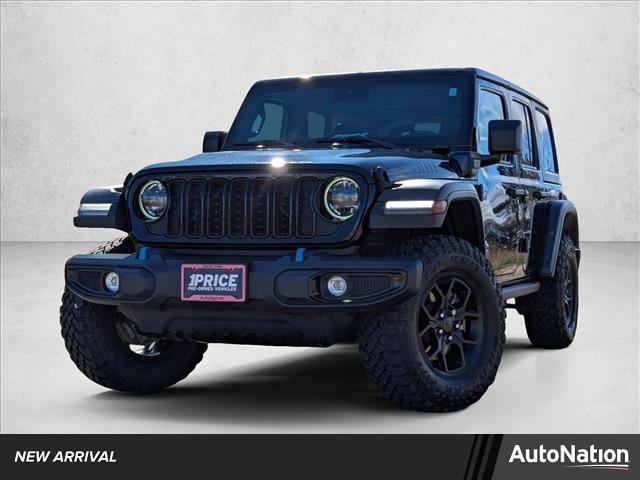 Black Clearcoat 2024 Jeep Wrangler 4xe Willys 4WD SUV / Crossover Four-Wheel Drive 8-Speed Automatic