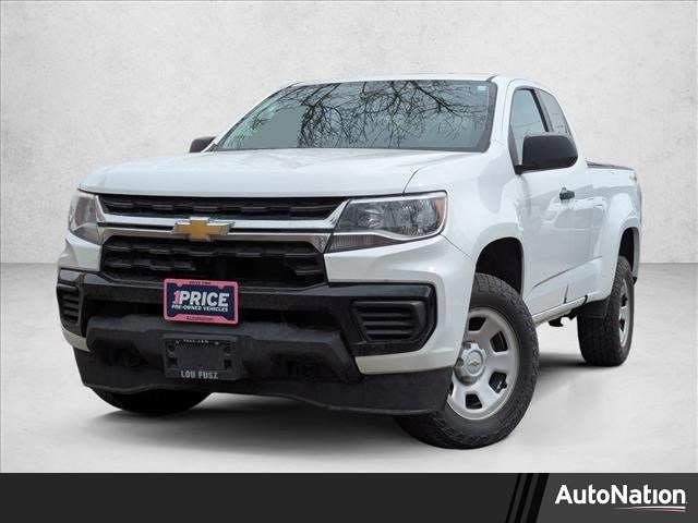 Summit White 2022 Chevrolet Colorado Work Truck Extended Cab 4WD Pickup Truck Four-Wheel Drive 8-Speed Automatic