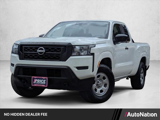 Glacier White 2022 Nissan Frontier S King Cab 4WD Pickup Truck Four-Wheel Drive Automatic