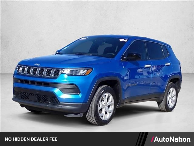 Hydro Blue Pearlcoat 2024 Jeep Compass SUV / Crossover Four-Wheel Drive 8-Speed Automatic