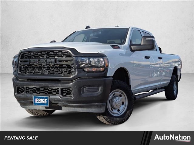 Bright White Clearcoat 2023 RAM 2500 Tradesman Crew Cab LB 4WD Pickup Truck Four-Wheel Drive 8-Speed Automatic