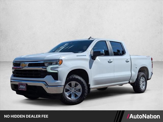 Summit White 2023 Chevrolet Silverado 1500 Pickup Truck Four-Wheel Drive Automatic