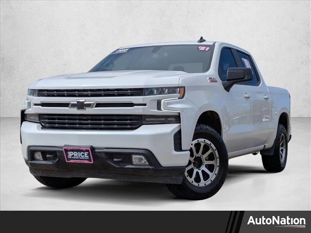 White (Iridescent Pearl Tricoat) 2021 Chevrolet Silverado 1500 RST Crew Cab 4WD Pickup Truck Four-Wheel Drive 8-Speed Automatic