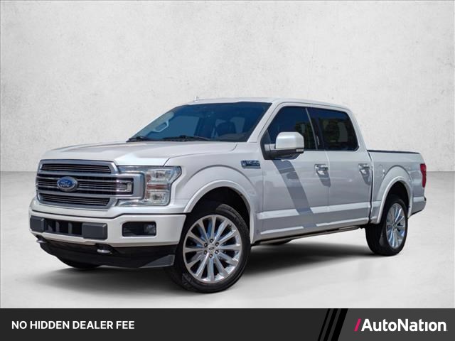 White Platinum Metallic Tri-Coat 2019 Ford F-150 Limited SuperCrew 4WD Pickup Truck Four-Wheel Drive Automatic