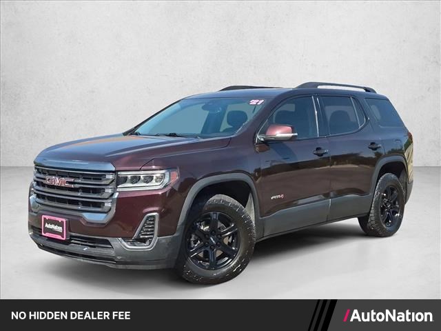 Red Mahogany Metallic 2021 GMC Acadia SUV / Crossover Four-Wheel Drive 9-Speed Automatic