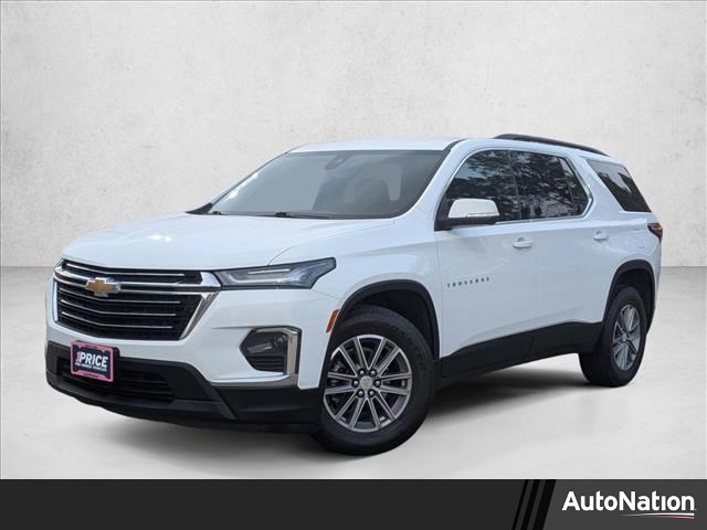 Summit White 2022 Chevrolet Traverse LT Cloth AWD SUV / Crossover Four-Wheel Drive 9-Speed Automatic