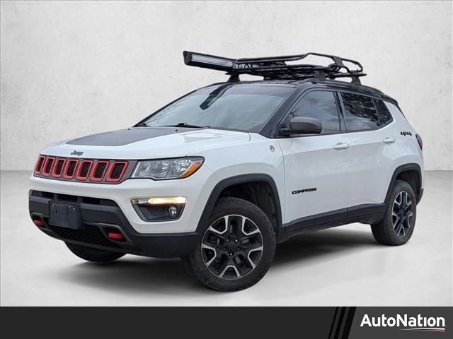 White Clearcoat 2020 Jeep Compass Trailhawk 4WD SUV / Crossover Four-Wheel Drive 9-Speed Automatic
