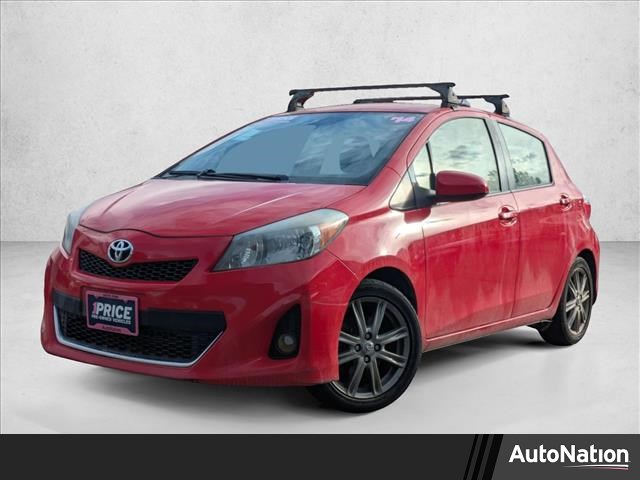 Absolutely Red 2014 Toyota Yaris SE Hatchback Front-Wheel Drive Manual