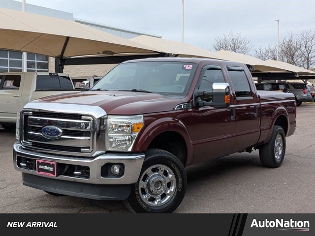 Autumn Red 2012 Ford F-250 Super Duty XLT Crew Cab 4WD Pickup Truck Four-Wheel Drive 6-Speed Automatic