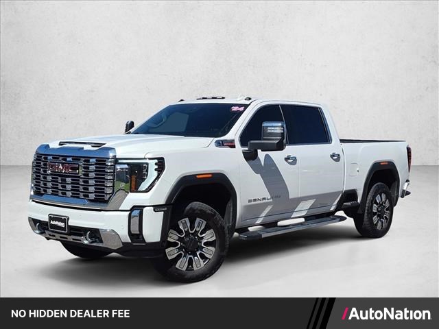 White Frost Tricoat 2024 GMC Sierra 2500HD Pickup Truck Four-Wheel Drive Automatic