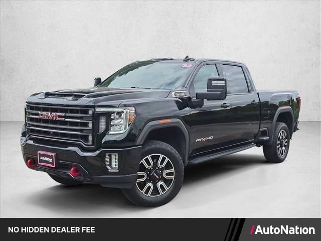 Onyx Black 2022 GMC Sierra 3500HD AT4 Crew Cab 4WD Pickup Truck Four-Wheel Drive 6-Speed Automatic