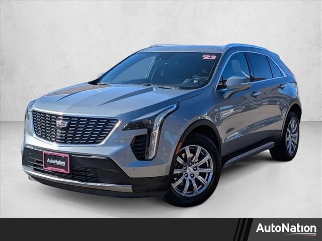 Argent Silver Metallic 2023 Cadillac XT4 Premium Luxury AWD SUV / Crossover Four-Wheel Drive 9-Speed Automatic