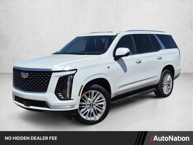 Crystal White Tricoat 2025 Cadillac Escalade SUV / Crossover Four-Wheel Drive Automatic