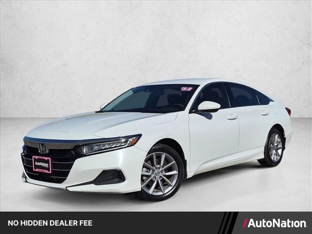 Platinum White Pearl 2022 Honda Accord LX FWD Sedan Front-Wheel Drive Automatic