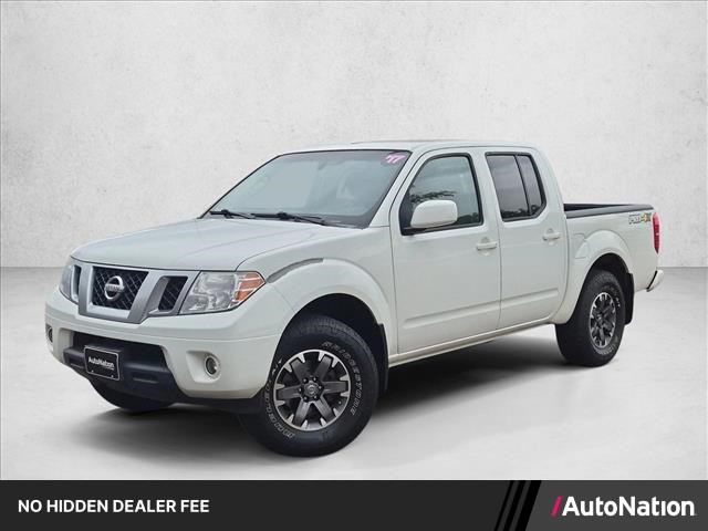 Glacier White 2017 Nissan Frontier Pickup Truck Four-Wheel Drive Automatic