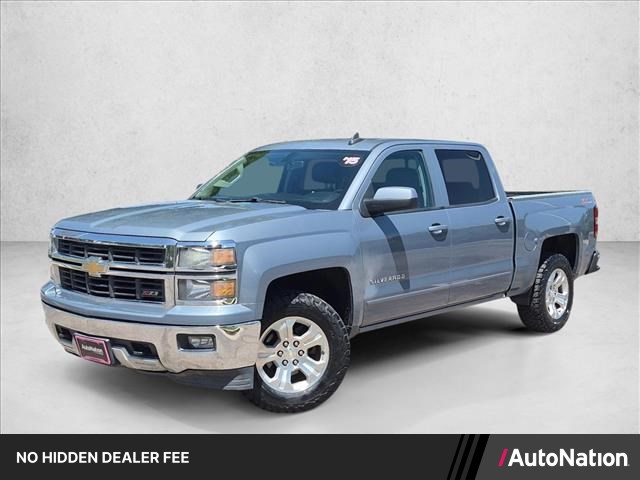 Gray (Slate Grey Metallic) 2015 Chevrolet Silverado 1500 LT Crew Cab 4WD Pickup Truck Four-Wheel Drive 6-Speed Automatic