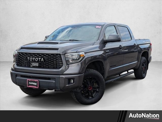 Gray (Magnetic Grey Metallic) 2020 Toyota Tundra TRD Pro CrewMax 4WD Pickup Truck Four-Wheel Drive Automatic