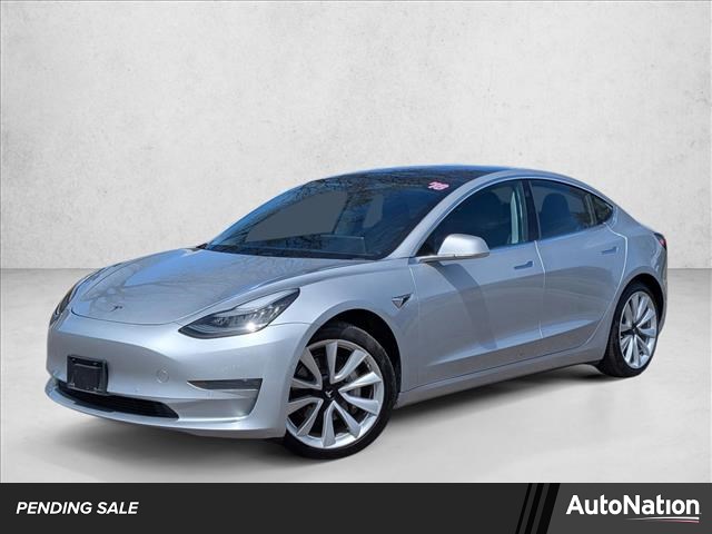 Silver/Gray 2018 Tesla Model 3 Performance AWD Sedan All-Wheel Drive 1-Speed Automatic