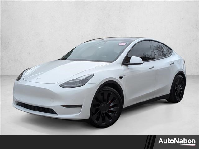 White 2022 Tesla Model Y Performance AWD SUV / Crossover All-Wheel Drive Automatic