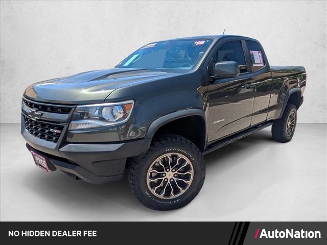 Deepwood Green Metallic 2018 Chevrolet Colorado Pickup Truck Four-Wheel Drive 8-Speed Automatic